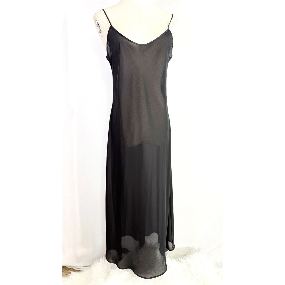 Vintage | Neiman Marcus | Farr West | Made in USA | Sheer Slip Dress | Sz 36 EU